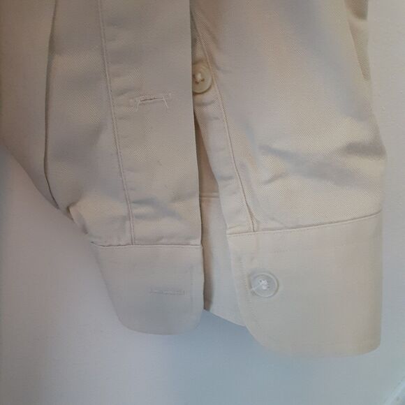 Ralph Lauren Adult Mens L Beige Blaire Long Sleeve Button Up Shirt 100% Cotton - Picture 4 of 11